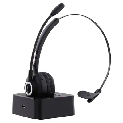 T'nB ACTIV 300M Casque Sans fil Arceau Bureau/Centre d'appels Bluetooth Socle de chargement Noir - T'NB - Casque Micro - visuel 1