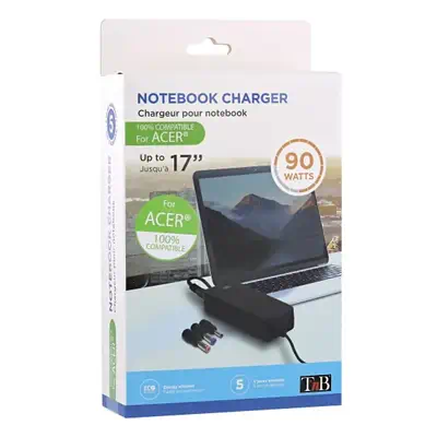 T'nB CHNBDAC chargeur d'appareils mobiles Ordinateur portable Noir Secteur Intérieure - T'NB - Chargeur et alimentation - visuel 2