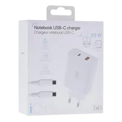 T'nB CHNBTINY65 chargeur d'appareils mobiles Ordinateur portable, Smartphone, Tablette Blanc Secteur - T'NB - Chargeur et alimentation - visuel 5