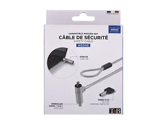 TNB Ultraresistant Braided Steel Cable With Pvc Coating And - T'NB - Cable de sécurité - visuel 7