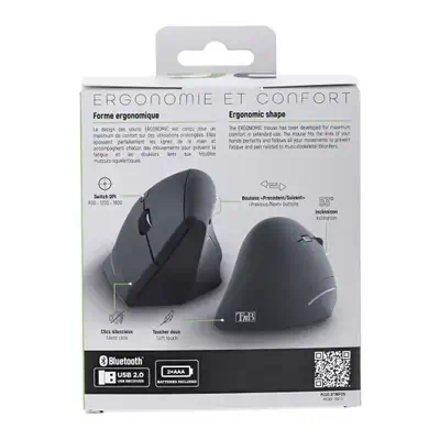 T'nB MWERGOVBT souris Droitier Bluetooth + USB Type-A 1600 DPI - T'NB - Souris - visuel 7