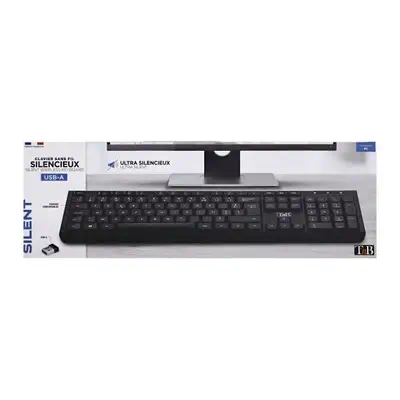 T'nB KBSILENT clavier RF sans fil AZERTY Noir - T'NB - Pack Clavier, souris - visuel 4