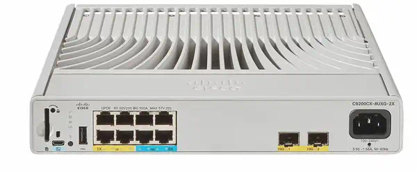 Cisco Catalyst C9200CX-8UXG-2X-E commutateur réseau Géré L2/L3 Connexion Ethernet, supportant l'alim - Switchs et Hubs - visuel 1