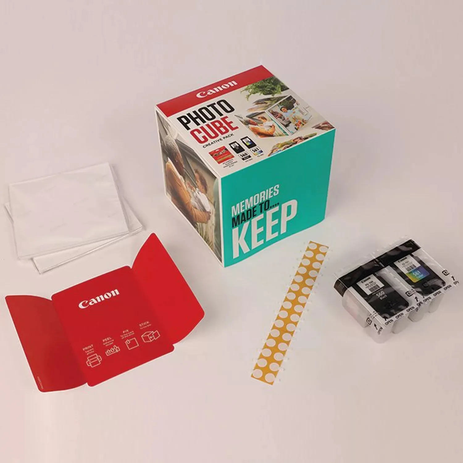 CANON PG-560/CL-561 Ink Cartridge Photo Cube Creative Canon - visuel 1 - hello RSE - Papier photo de haute qualité