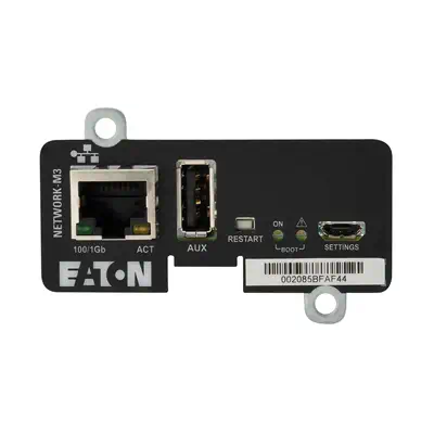 Eaton NETWORK-M3 carte réseau Interne Ethernet 1000 Mbit/s Eaton - visuel 1 - hello RSE - Fonctions de sécurité robustes