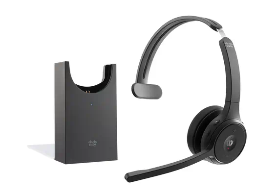 Cisco HS-WL-721-BUNAS-C écouteur/casque Sans fil Arceau Bureau/Centre d'appels Bluetooth Socle de ch - Casque Micro - visuel 1