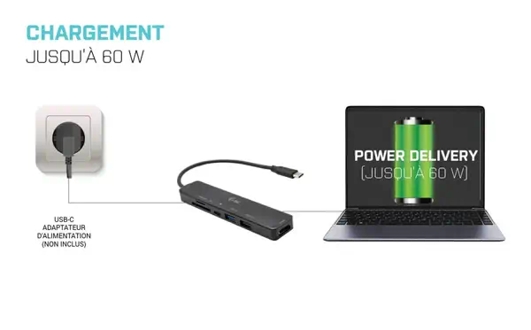 USB-C Travel Easy Dock 4K HDMI + Power Delivery 60 W - I-Tec - Station d'accueil pour portable - visuel 9
