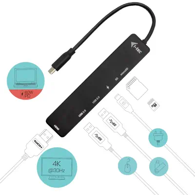 USB-C Travel Easy Dock 4K HDMI + Power Delivery 60 W - I-Tec - Station d'accueil pour portable - visuel 4