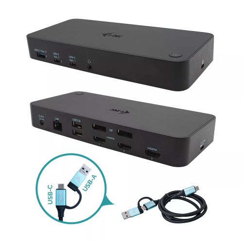 Achat Station d'accueil pour portable I-TEC USB 3.0/USB-C/Thunderbolt 3x 4K Docking Station 3xHDMI 2xDP sur hello RSE