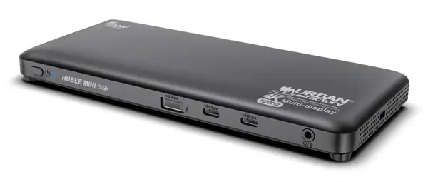 Urban Factory TCD49UF hub & concentrateur USB Type-C 10000 Mbit/s Noir - Station d'accueil pour portable - visuel 1