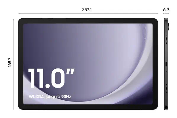 Samsung Galaxy Tab A9+ SM-X210N Qualcomm Snapdragon 128 Samsung - visuel 1 - hello RSE - Divisez l'écran en trois