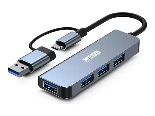 URBAN FACTORY Mining USB-A/C Hub With 4 USB-A 3.0 - Urban Factory - Câble USB - visuel 1