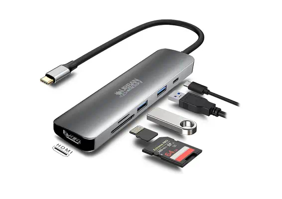 Urban Factory MHC45UF station d'accueil Avec fil USB 3.2 Gen 1 (3.1 Gen 1) Type-C Gris - Autre Accessoire pour portable - visuel 6
