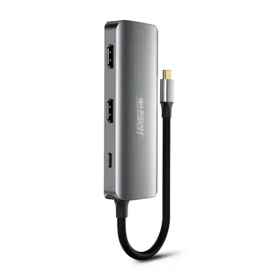 Urban Factory MHC55UF station d'accueil Avec fil USB 3.2 Gen 1 (3.1 Gen 1) Type-C Gris - Autre Accessoire pour portable - visuel 8