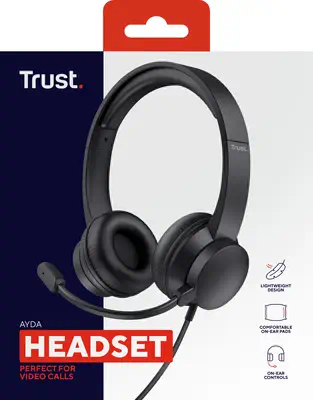 Trust Ayda Casque Avec fil Arceau Appels/Musique Noir - Casque Micro - visuel 7