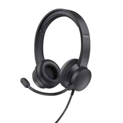 Trust Ayda Casque Avec fil Arceau Appels/Musique Noir - Casque Micro - visuel 1