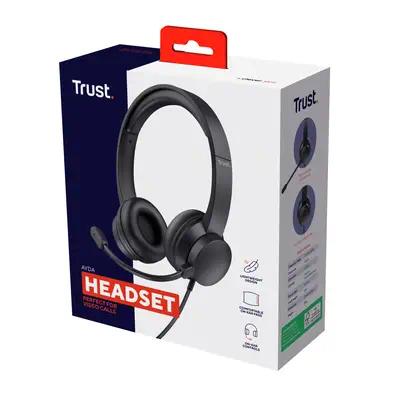 Trust Ayda Casque Avec fil Arceau Appels/Musique Noir - Casque Micro - visuel 6