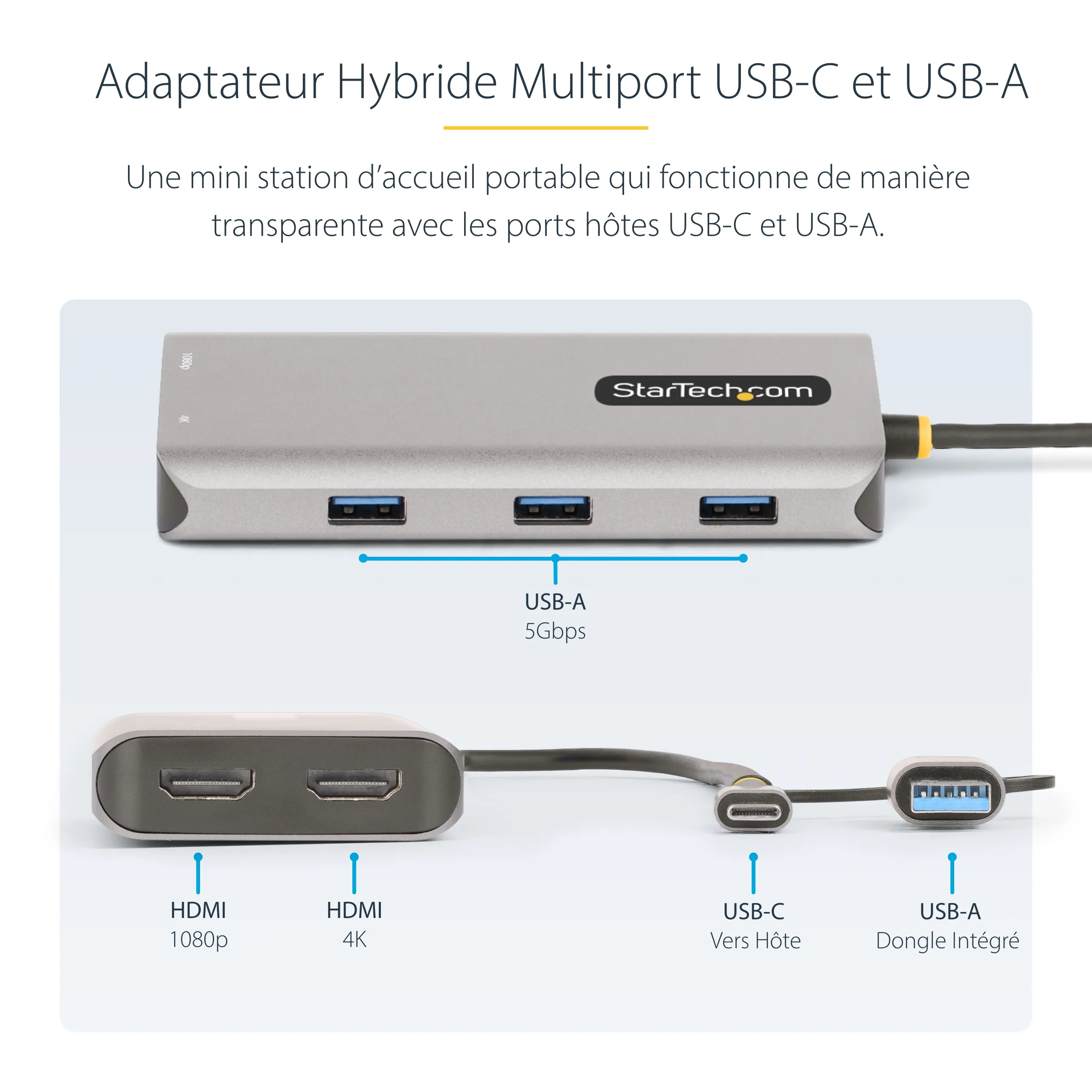 Vente StarTech.com Adaptateur Multiport USB-C avec Dongle USB StarTech.com au meilleur prix - visuel 10