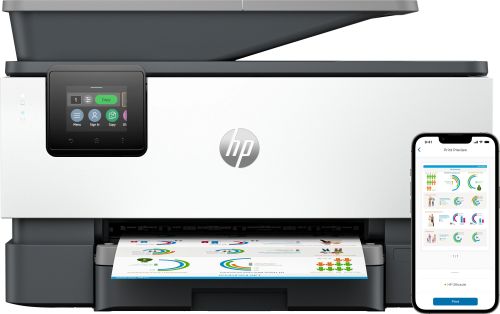Achat Imprimante Tout-en-un HP OfficeJet Pro 9125e, Couleur, Imprimante pour Petites/moyennes entreprises, Impression, copie, scan, fax, HP+; Éligibilité HP Instant Ink; Imprimer depuis un téléphone ou une tablette; Écran tactile; Numérisation HP sur hello RSE