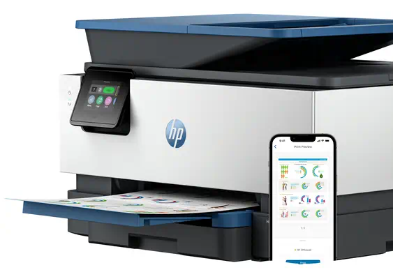 OfficeJet Pro 9125e Sans fil All-in-One Couleur Imprimante, Instant Ink; Impression recto-verso - HP - Multifonctions Jet d'encre - visuel 6