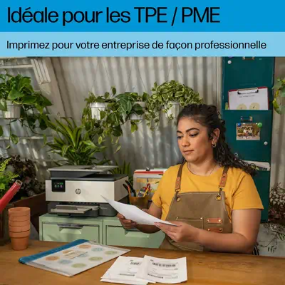 OfficeJet Pro 9120e Sans fil All-in-One Couleur Imprimante, Instant Ink; Impression recto-verso - HP - Multifonctions Jet d'encre - visuel 2