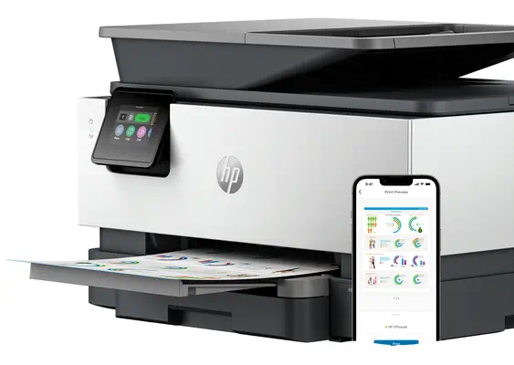 OfficeJet Pro 9120e Sans fil All-in-One Couleur Imprimante, Instant Ink; Impression recto-verso - HP - Multifonctions Jet d'encre - visuel 9