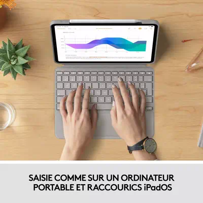 Combo Touch for iPad Pro 11-inch (1st, 2nd, and 3rd generation) - Logitech - Clavier - visuel 6