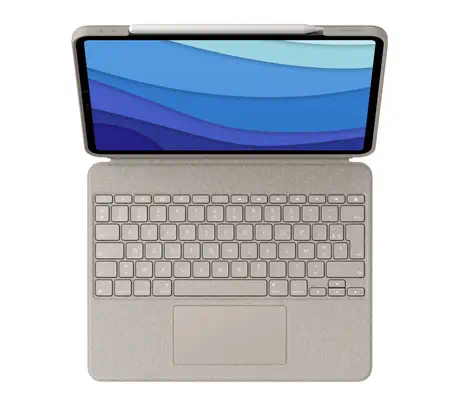 Logitech Combo Touch AZERTY Français Smart Connector Sable - Etui et Housse - visuel 5