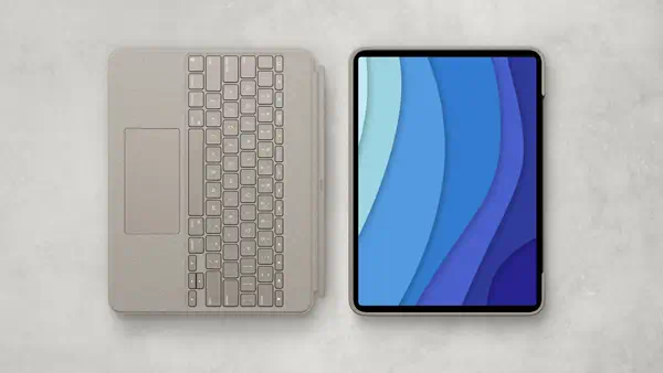 Logitech Combo Touch AZERTY Français Smart Connector Sable - Etui et Housse - visuel 9