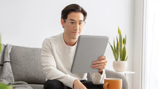 Logitech Combo Touch AZERTY Français Smart Connector Sable - Etui et Housse - visuel 8