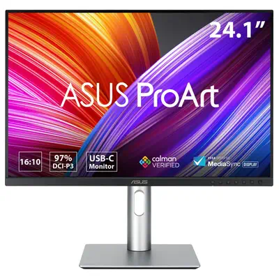 ASUS ProArt PA248CRV écran plat de PC 61,2 cm (24.1") 1920 x 1200 pixels WUXGA LCD Noir, Argent - Asus - Ecran Ordinateur - visuel 1