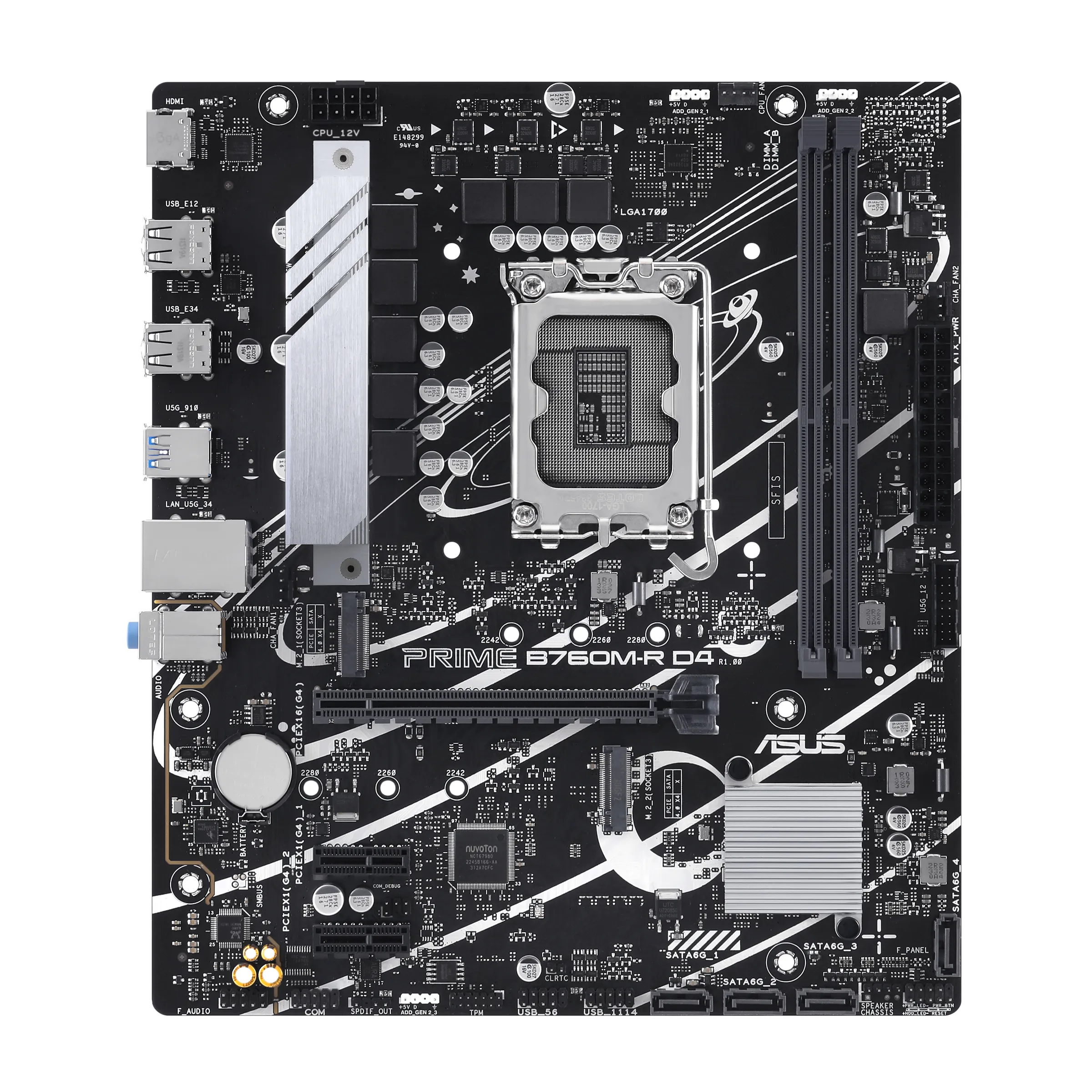 Achat ASUS PRIME B760M-R D4 LGA1700 2xDDR4 4xSATA 2xM.2 au meilleur prix