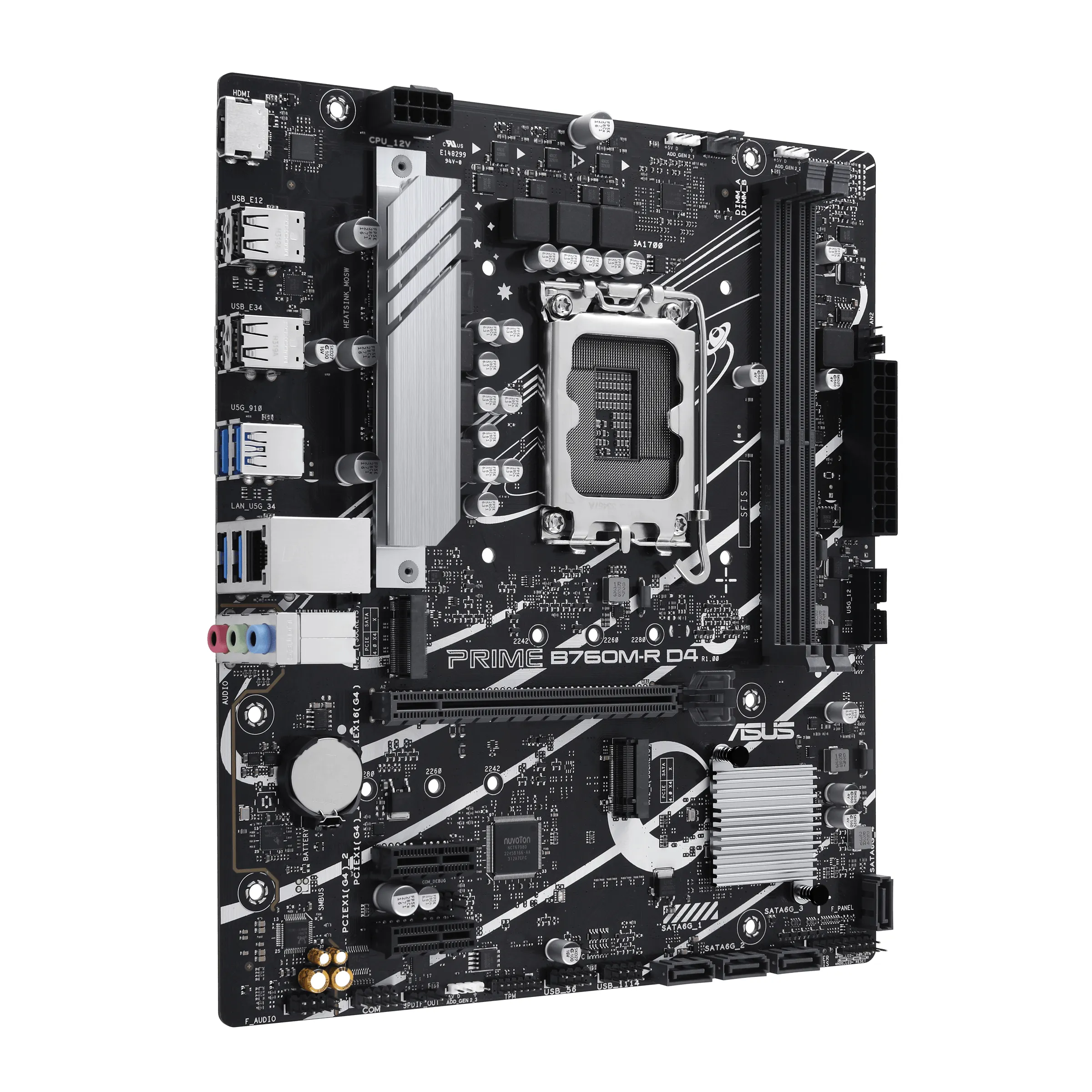 Vente ASUS PRIME B760M-R D4 LGA1700 2xDDR4 4xSATA 2xM.2 ASUS au meilleur prix - visuel 2