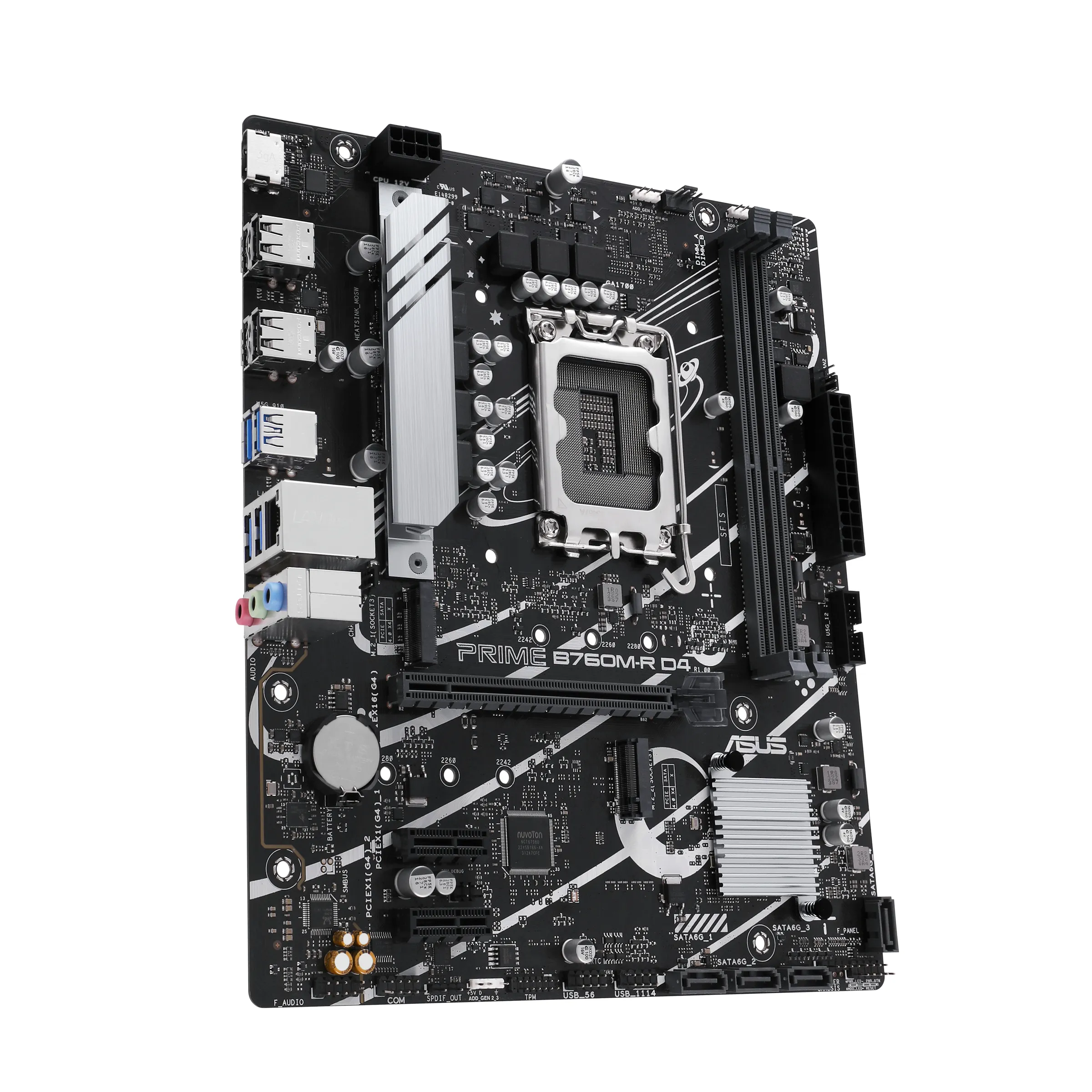 ASUS PRIME B760M-R D4 Intel B760 LGA 1700 Asus - visuel 1 - hello RSE - Expérience audio robuste