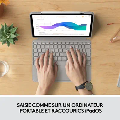 Combo Touch for iPad Pro 11-inch (1st, 2nd, and 3rd generation) - Logitech - Accessoires Tablette - visuel 9