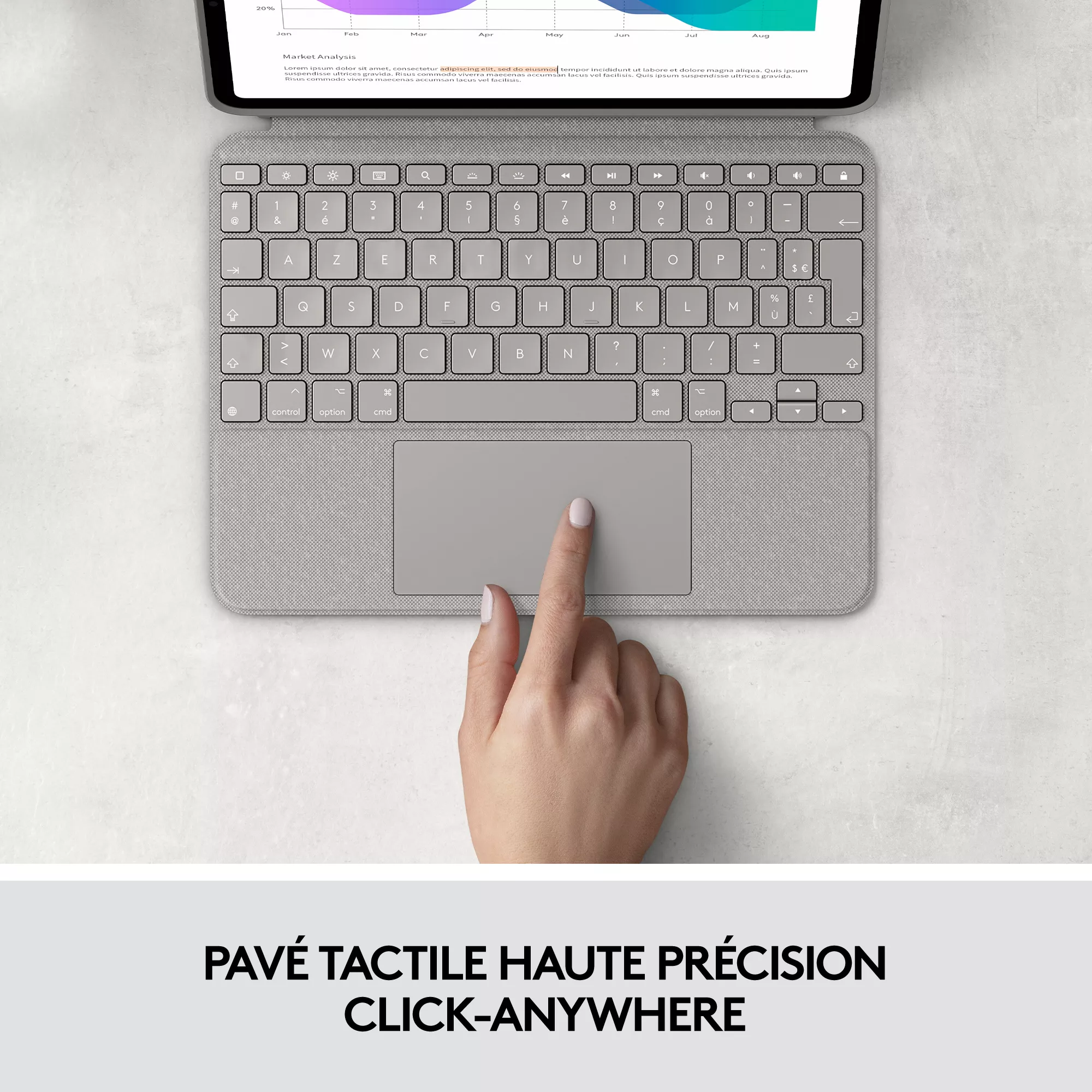 Vente Logitech Combo Touch for iPad Pro 11-inch (1st, Logitech au meilleur prix - visuel 4