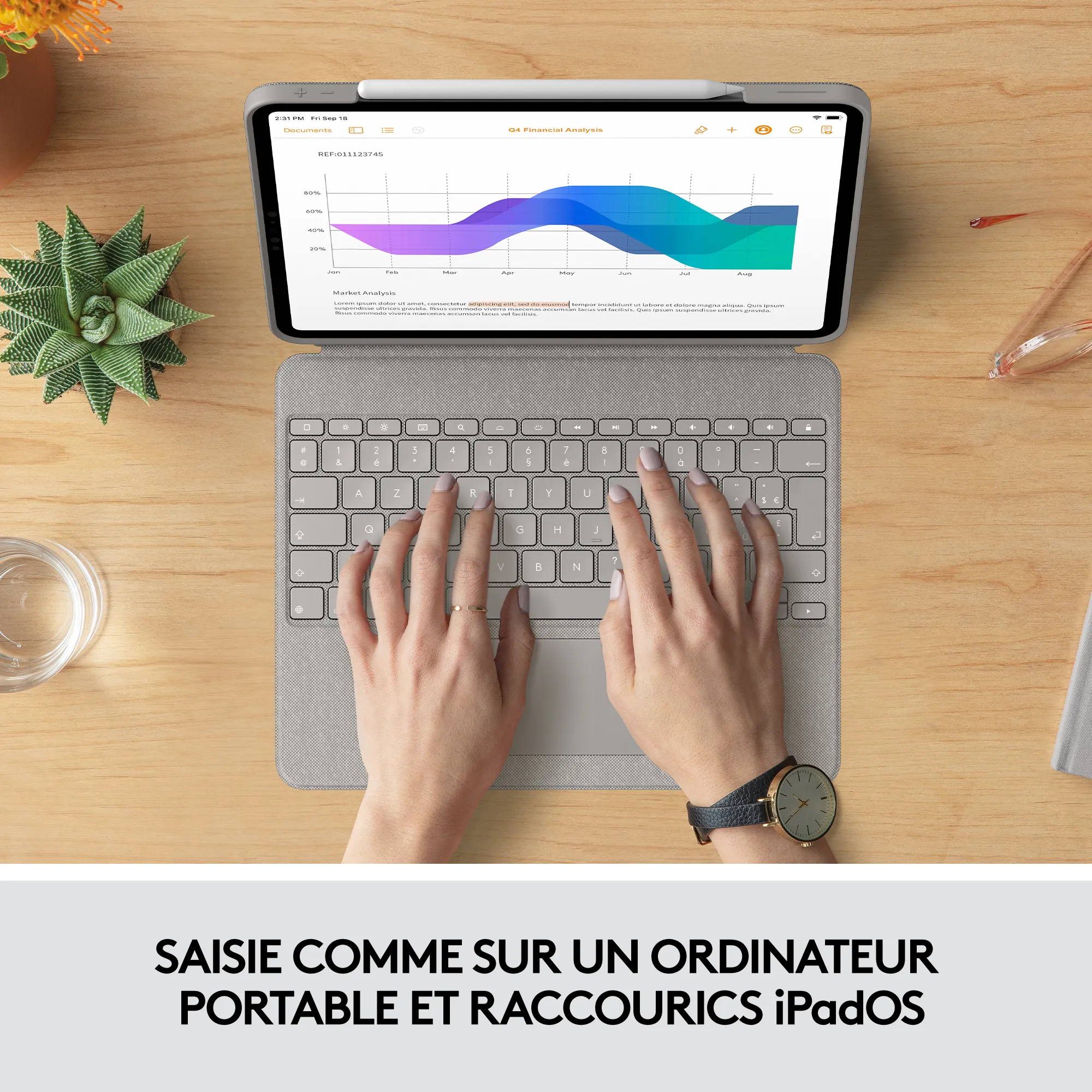 Combo Touch for iPad Pro 12.9-inch (5th generation) - Logitech - Accessoires Tablette - visuel 9