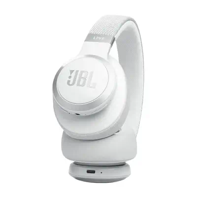 JBL Live 770NC Casque Sans fil Arceau Appels/Musique Bluetooth Blanc - Casque Micro - visuel 7