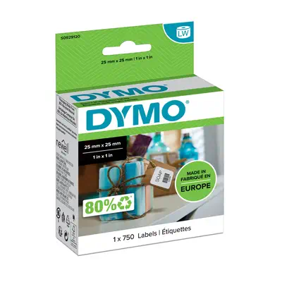 LW - Étiquettes multi-usages - 25 x 25 mm - S0929120 - Dymo - Ruban - visuel 1