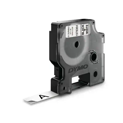 D1 - Durable Étiquettes - Noir sur blanc - 12mm x 5.5m - Dymo - Ruban - visuel 1