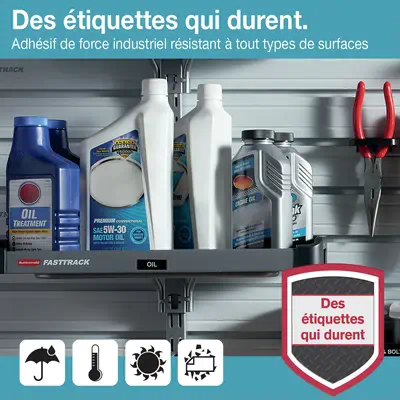 DYMO D1 Étiquettes résistantes | 12mm x 5,5m | impression en noir sur fond blanc | autocollantes éti - Dymo - Ruban - visuel 5