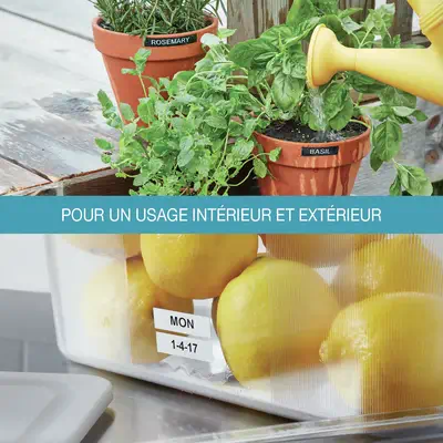 DYMO D1 Étiquettes résistantes | 12mm x 5,5m | impression en noir sur fond blanc | autocollantes éti - Dymo - Ruban - visuel 3