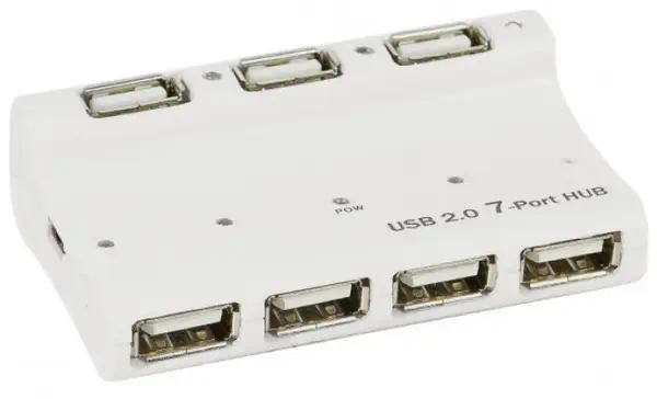 CUC Exertis Connect 21107 hub & concentrateur USB 2.0 Mini-B Blanc - Switchs et Hubs - visuel 1