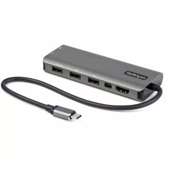 Achat StarTech.com Adaptateur Multiports USB-C - USB-C vers HDMI ou Mini DisplayPort 4K 60Hz - Alimentation 100W Passthrough - Hub USB 4 Ports 10Gbps - Mini Dock USB Type-C - Câble Intégré 30cm au meilleur prix