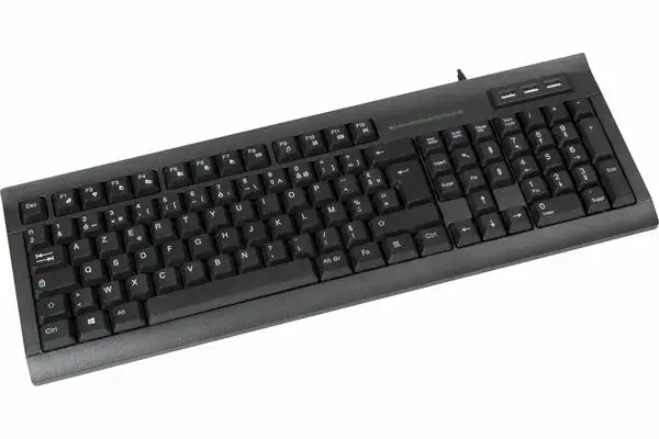 Dacomex K460U clavier Universel USB AZERTY Français Noir - Clavier - visuel 1