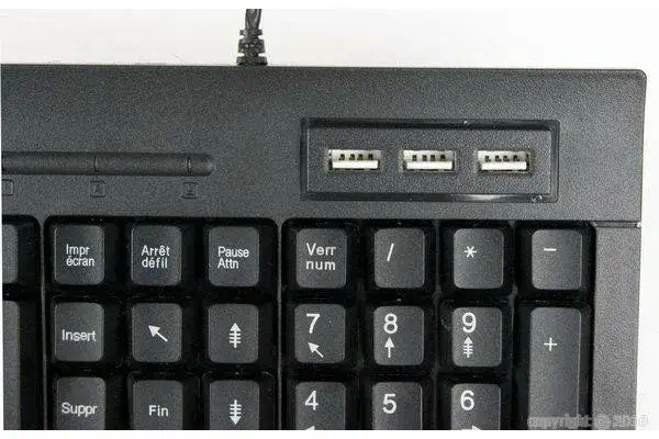 Dacomex K460U clavier Universel USB AZERTY Français Noir - Clavier - visuel 5