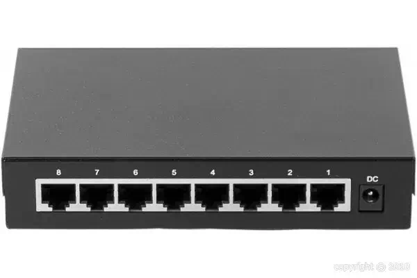 Dexlan 891008 commutateur réseau Non-géré Gigabit Ethernet (10/100/1000) Noir - Switchs et Hubs - visuel 2