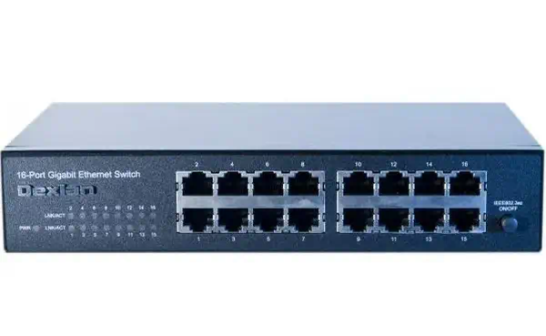 Dexlan 891016 commutateur réseau Non-géré L2 Gigabit Ethernet (10/100/1000) 1U Noir - Switchs et Hubs - visuel 2