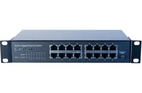 Dexlan 891016 commutateur réseau Non-géré L2 Gigabit Ethernet (10/100/1000) 1U Noir - Switchs et Hubs - visuel 3