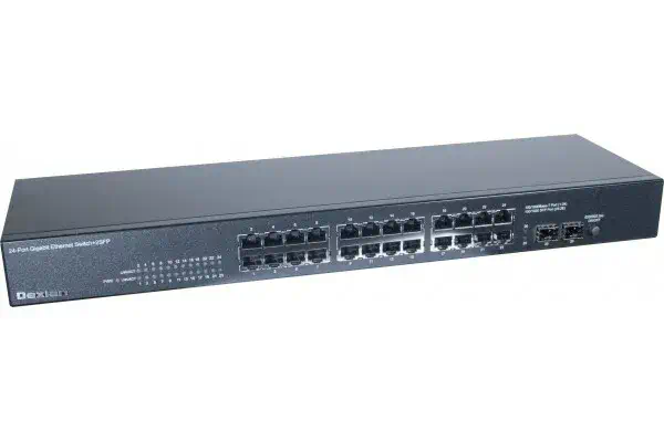 Dexlan 891026 commutateur réseau Non-géré Gigabit Ethernet (10/100/1000) 1U Noir - Switchs et Hubs - visuel 1